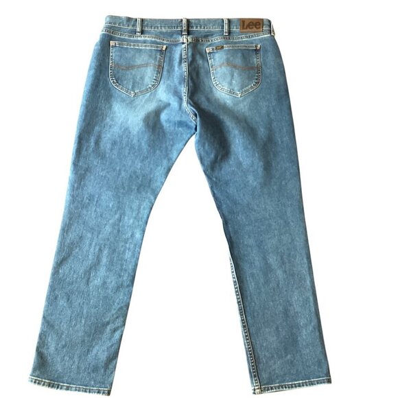 Mens Lee Athletic Fit Blue Jeans Sz 40 x 32 #234i - Picture 4 of 7